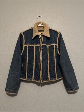 Vintage Wrangler Denim Sherpa Trucker Jacket